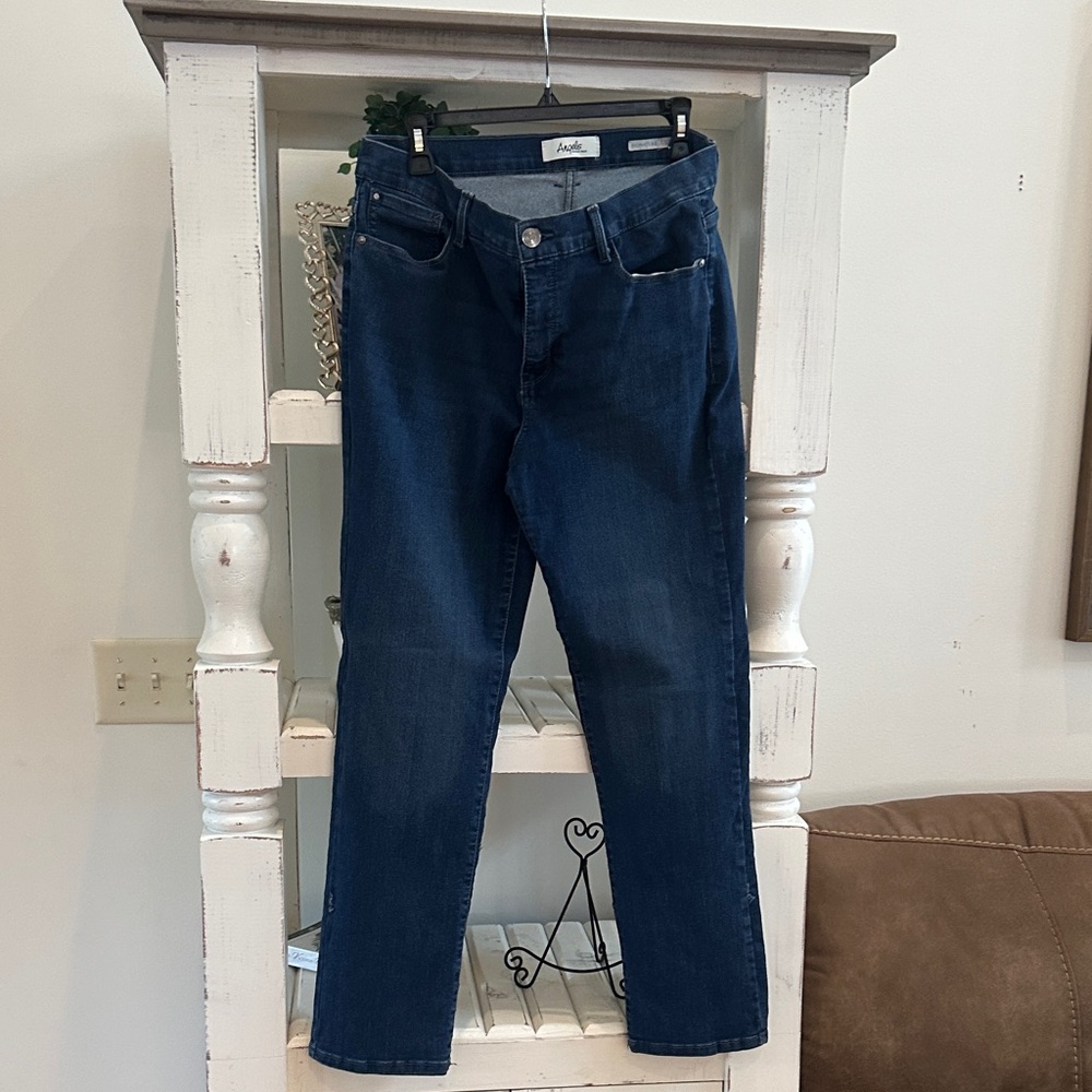 Angels Women's Dark Blue Straight Jeans